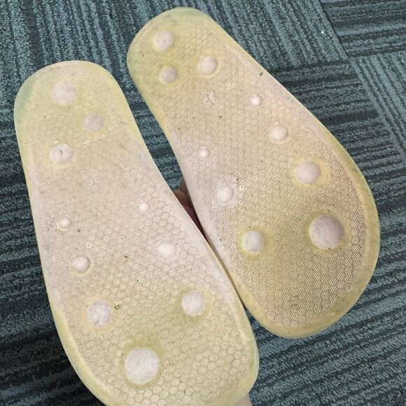 Off-White Pink Rubber “LEFT” “RIGHT” Slides Women’s Size 35 - Picture 6 of 7